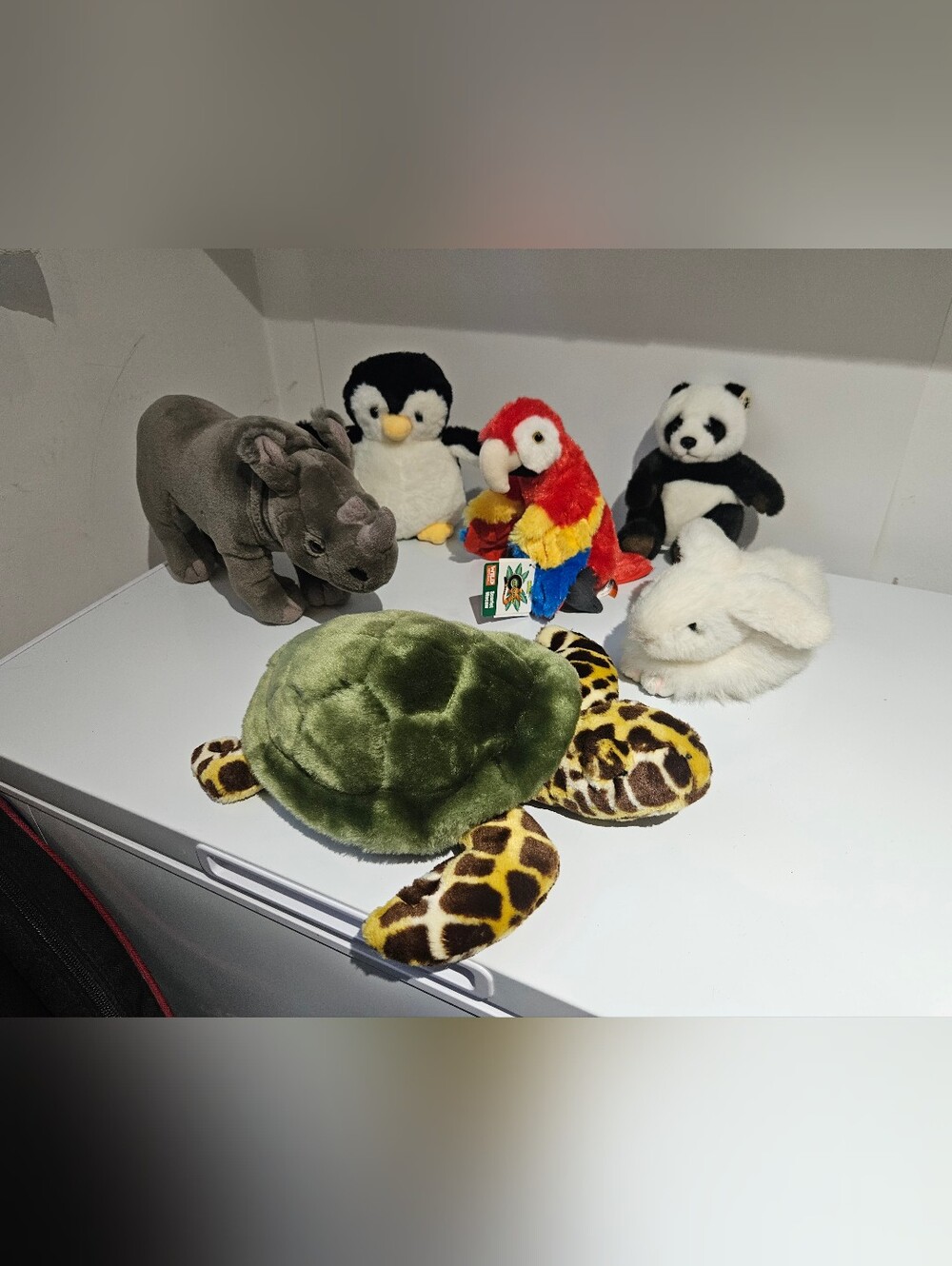 6-Piece Lot Stuffed Zoo Animals Plush Toys - Picture 2 of 9
